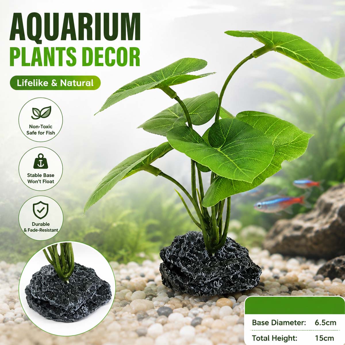 Terrarium Moss Art - 1 buah Tanaman Simulasi Akuarium, Tanaman