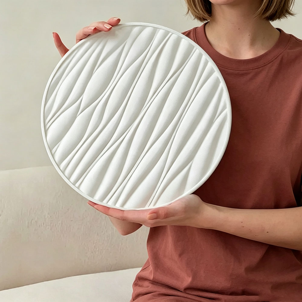 Silicone Mold Tray - Cetakan Silikon Nampan Bulat Besar Motif