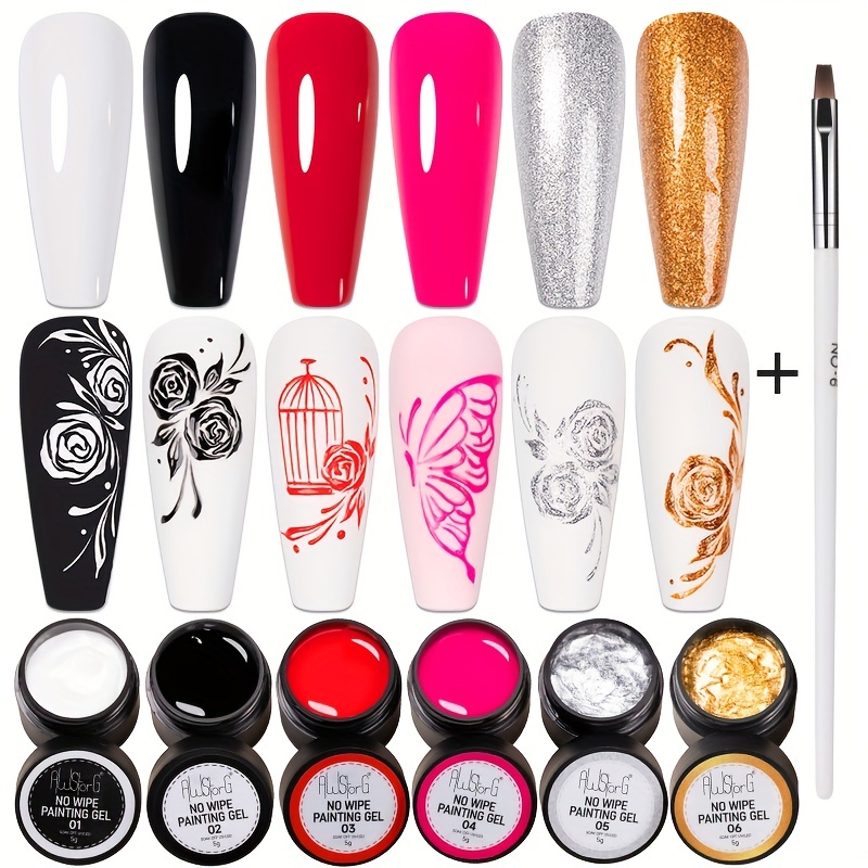 Resin Glitter Pack - AWStorG lukisan Gel, 7 buah/set tidak