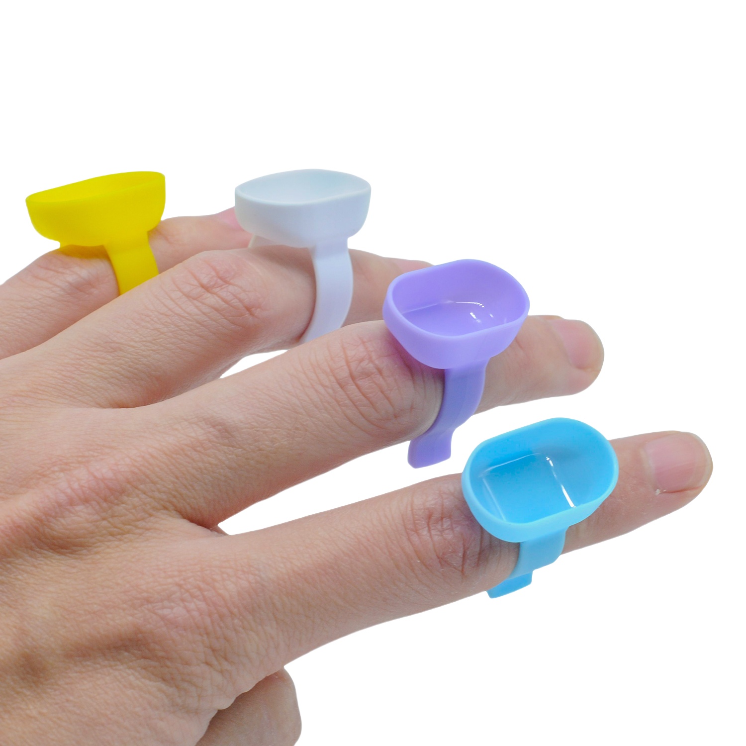 Mixing Cup Silicone - 100 pcs Cincin Pengaduk Gigi, Wadah
