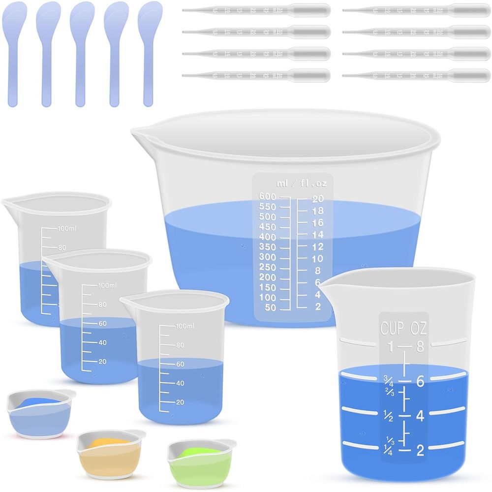 Mixing Cup Silicone - Cangkir Pengukur Resin Silikon atau Perlengkapan