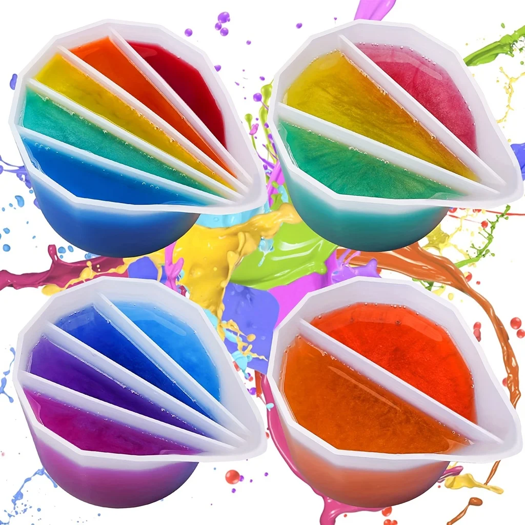 Mixing Cup Silicone - Cangkir pemisah pencampur warna untuk melukis