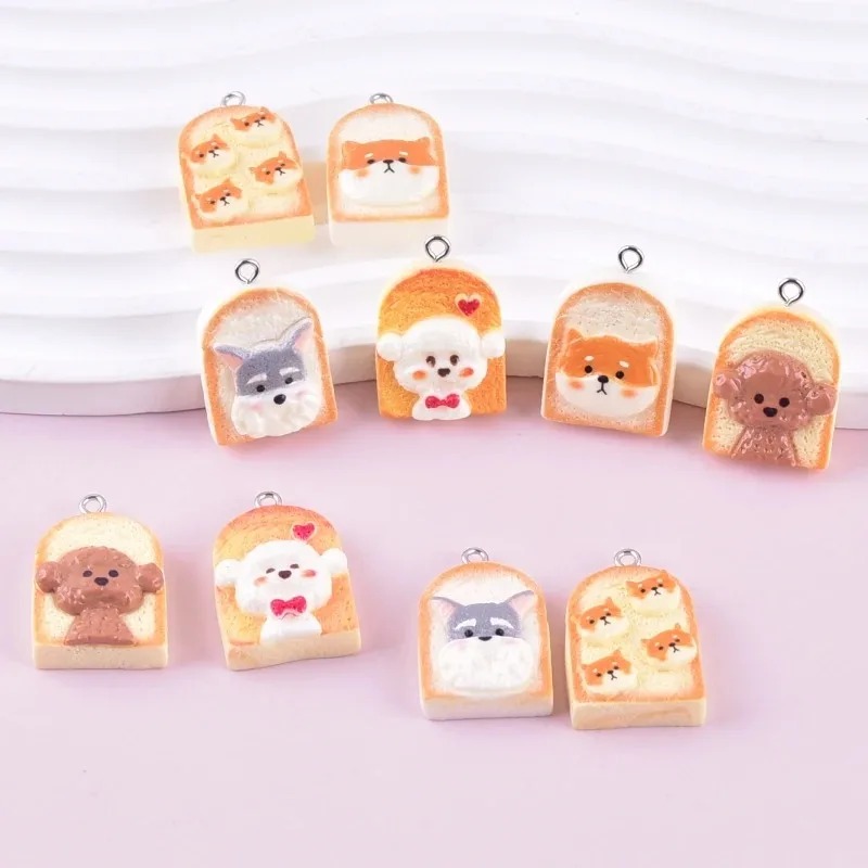 10 Buah Liontin Resin Anjing R - Resin Craft Material ulasan dan harga