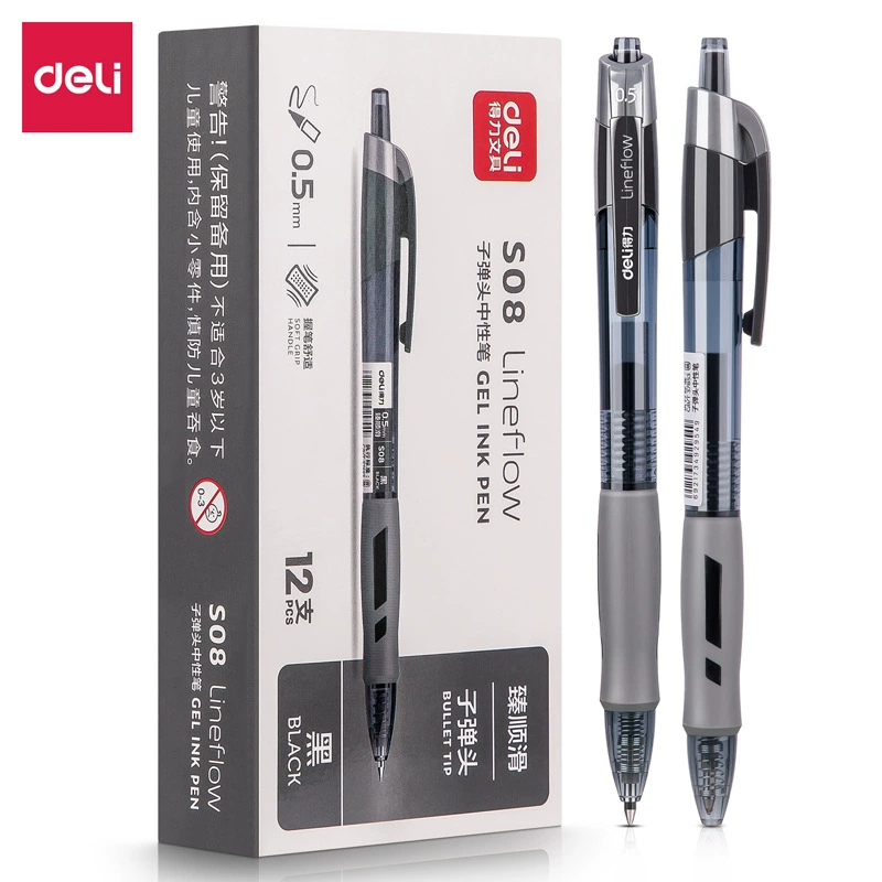 DELI Pena Tinta Gel 0.5 Mm 12  - Pentel Pen Energel ulasan dan harga