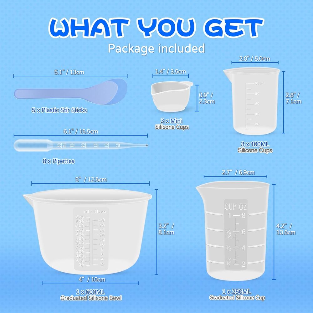 Cangkir Pengukur Resin Silikon - Mixing Cup Silicone ulasan dan harga
