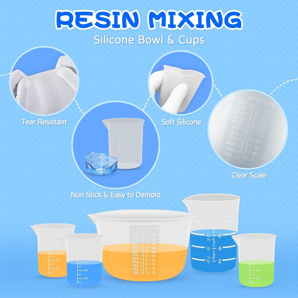 Cangkir Pengukur Resin Silikon - Mixing Cup Silicone ulasan dan harga