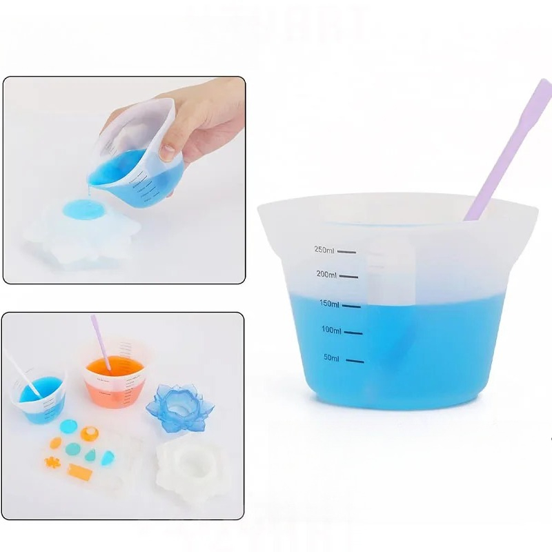 1 Buah Cangkir Pengukur Siliko - Mixing Cup Silicone ulasan dan harga